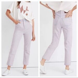 MADEWELL | The MomJean Pink Washed Denim Jeans Vintage Look Women’s Size 30